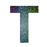 letter T of different colors