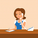 Female receptionist
