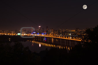 Night view of Kiev