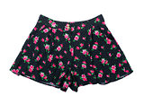 black shorts with roses