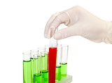 Laboratory glassware test tubes