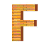 brick letter F