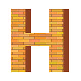brick letter H