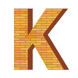 brick letter K