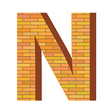 brick letter N