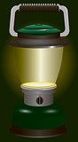 Included battery lantern