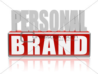 personal brand in blue white banner - letters and block