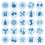 Christmas and winter icons