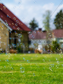 Suburban soap bubbles