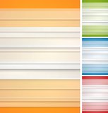 Abstract striped backgrounds set