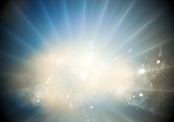 Glowing vector sunlight background