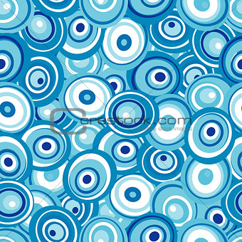 Blue pattern with round shapes