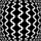 Design monochrome warped grid geometric pattern