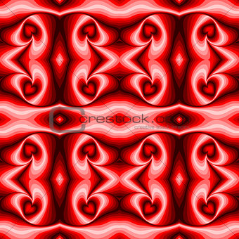Design seamless swirl movement heart pattern