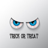 Halloween background with evil eyes