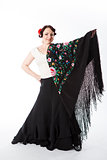 female spanish flamenco dancer