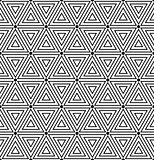Hexagons and triangles texture. Seamless geometric pattern. 