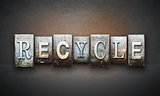 Recycle Letterpress Concept