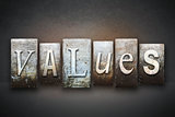 Values Letterpress