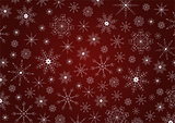 Traditional Christmas snowflakes background