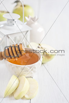 Apple and honey background