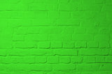 Green Brick Background