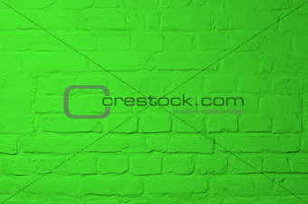 Green Brick Background