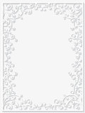 Paper floral frame