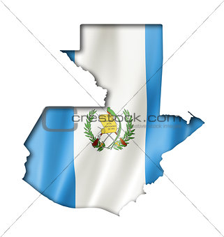 Guatemalan flag map