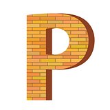brick letter P
