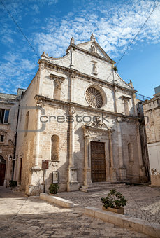 Cathedral in the ancient city of Monopoli