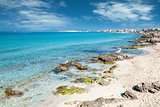 Turquoise beach near Gallipoli, Italy