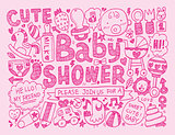 doodle baby background