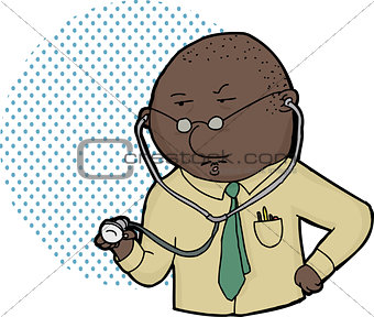 Serious Male Doctor