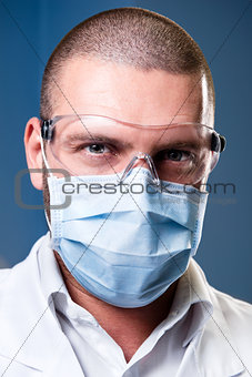 Portrait of a serious confident doctor