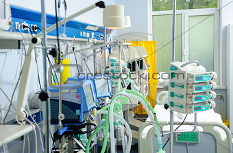 Reanimation ward with modern equipments