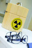 Container for the radioactive isotopes