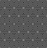 Hexagons and triangles texture. Seamless geometric pattern.
