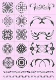 Set of abstract design elements