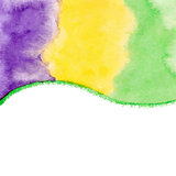 Watercolor paint vector background for Mardi Gras
