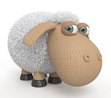 3d ridiculous sheep.