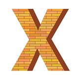brick letter X