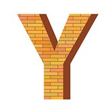 brick letter Y