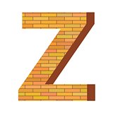 brick letter Z