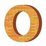 brick letter O