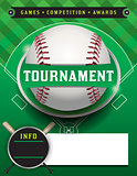 Baseball Tournament Template Illustration