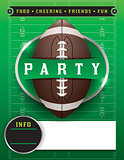 American Football Party Template Illustration