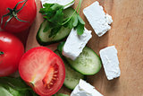 Feta Cheese And Vegetables