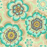 Vector seamless floral pattern