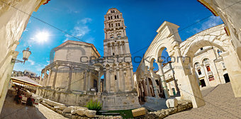 Ancien old Roman square in Split